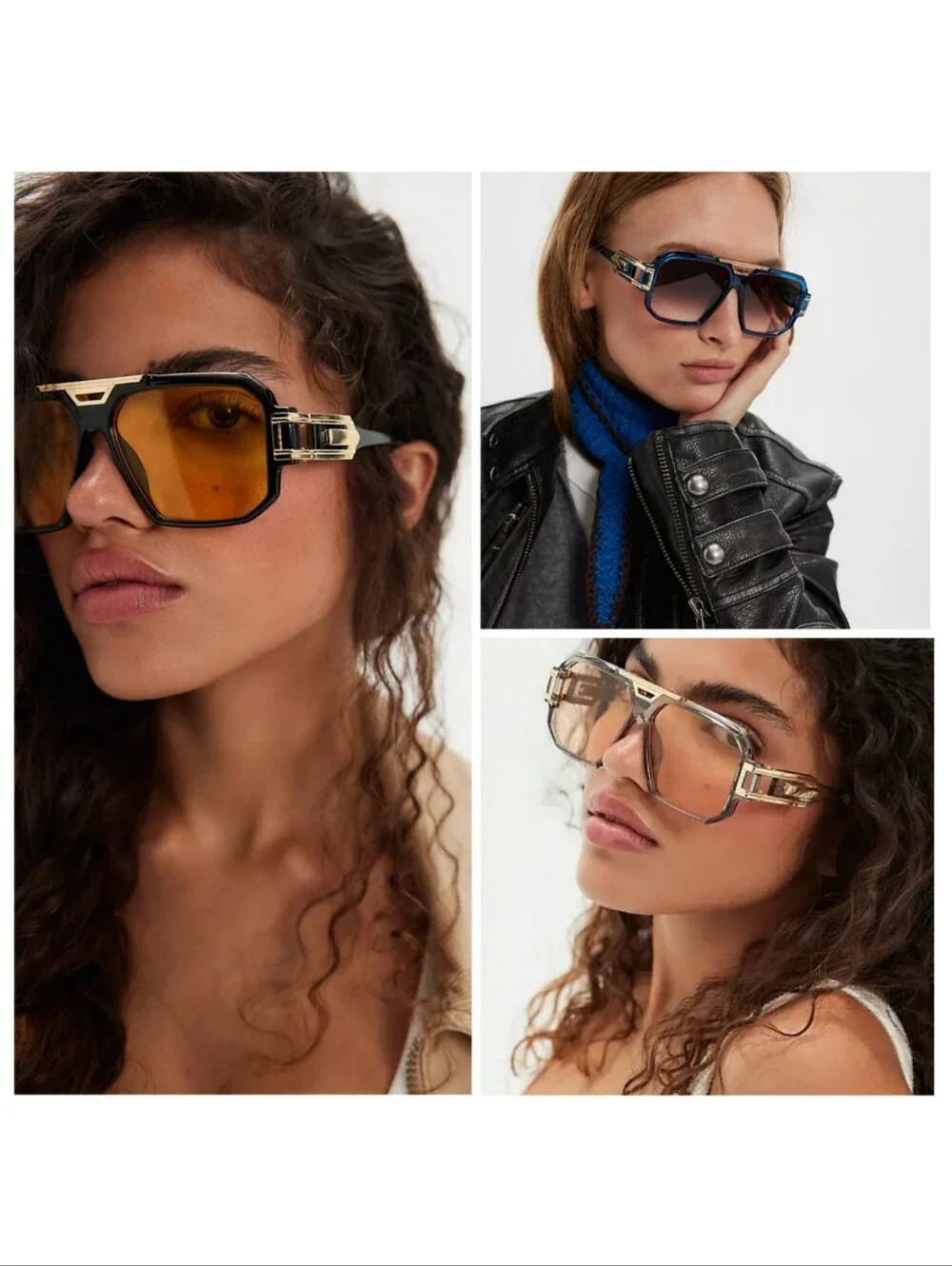 🆕️ Free People Corfu Oversized Aviator Sunglasses Boho Baddie Retro Streetwear